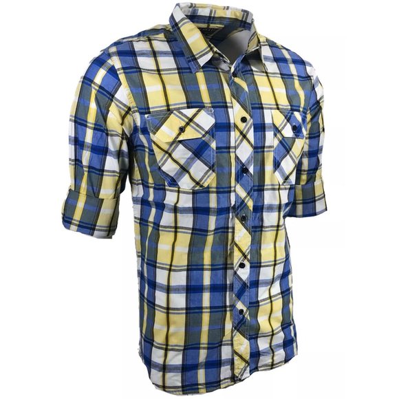 RAW STATE AFFLICTION Men's Button Down Shirt Long Sleeve - Picture 5 of 8